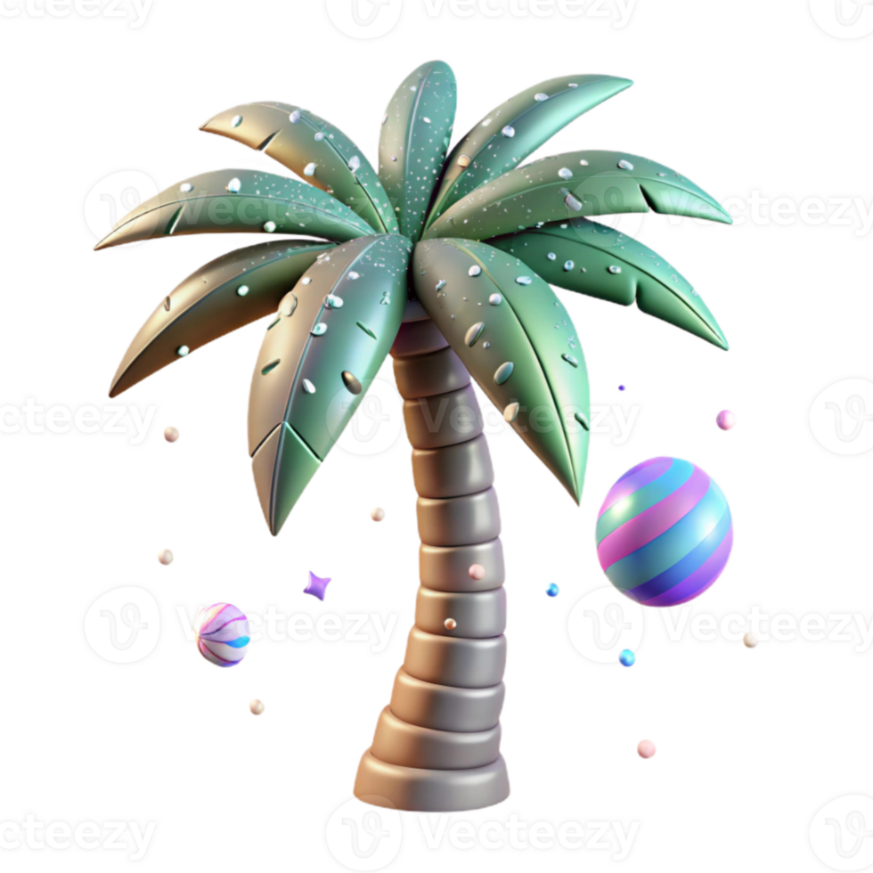 elegant minimalist Palm Tree Silhouette Isolated for Tropical Designs original png