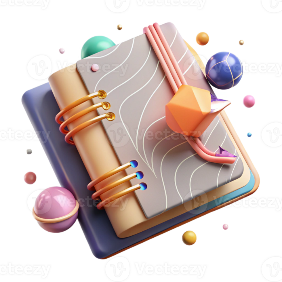 beautiful vintage Paper Texture Notebook Paper Lines Isolated for School Supplies png