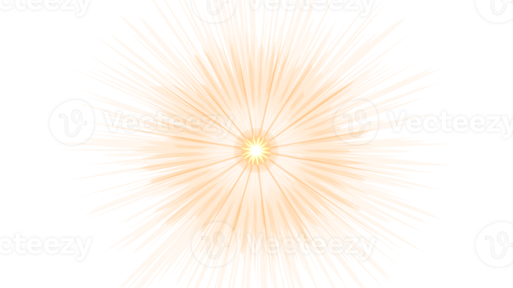 Explosive Burst of Neon Light Rays png