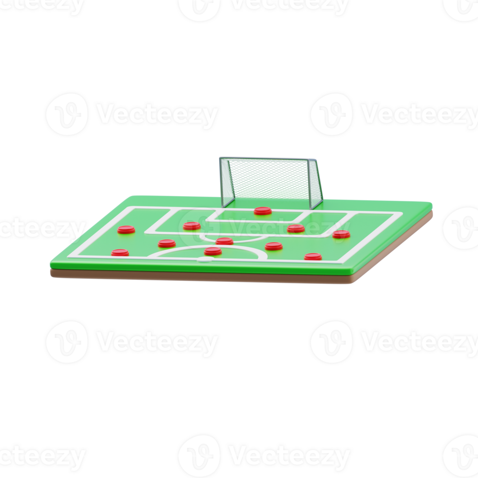 Player Field Position 3D Icon. Player field placement 3d icon png