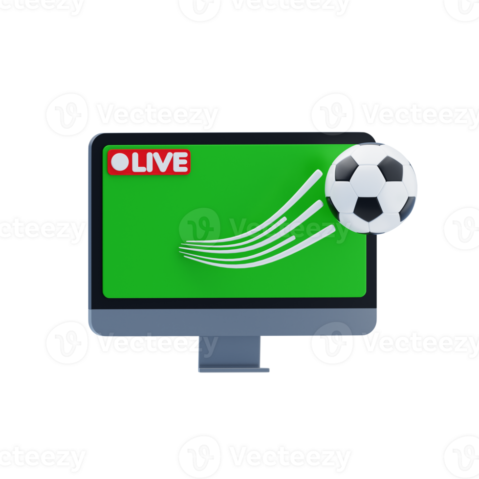 Watch Live Football Match 3D Icon png