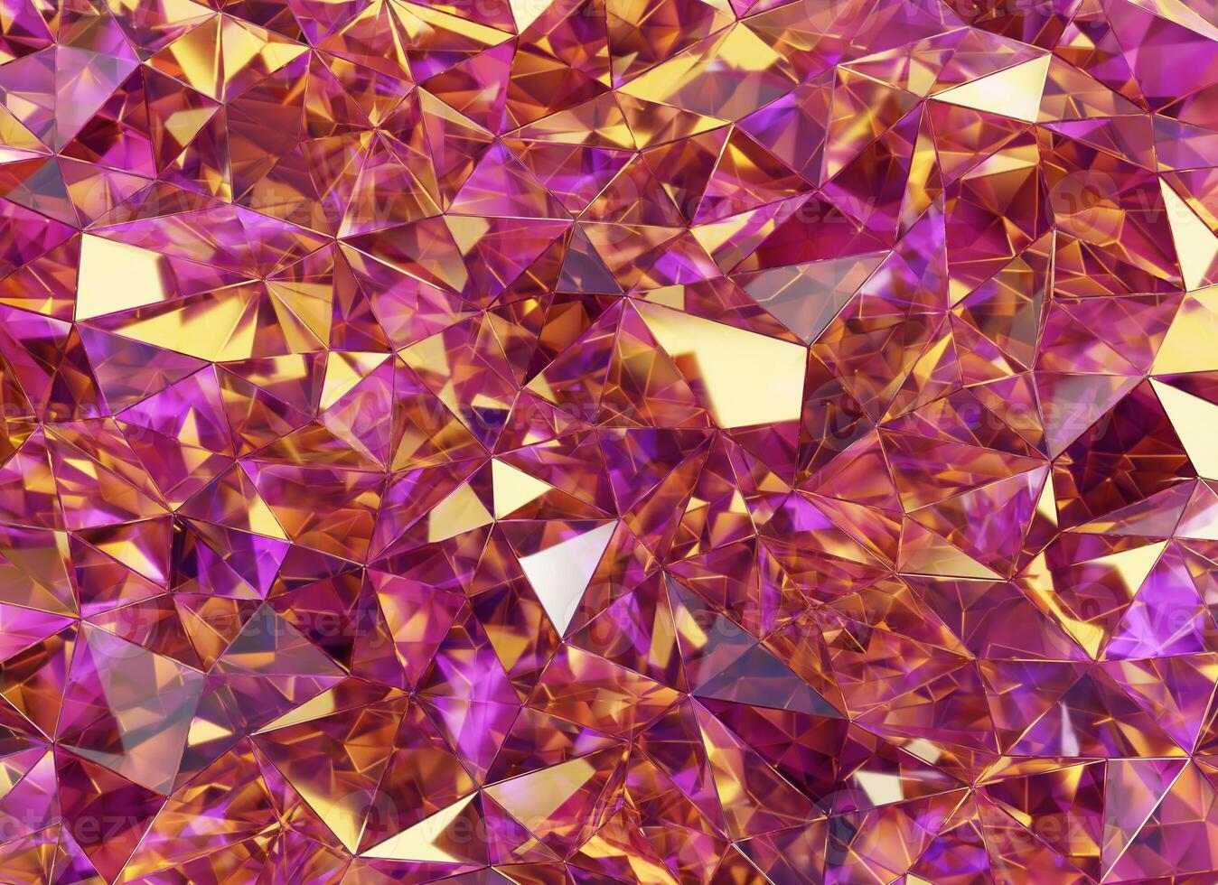 Luxury Abstract Realistic Pink and Gold Crystal Texture Reflection Close Up Background 3D rendering photo