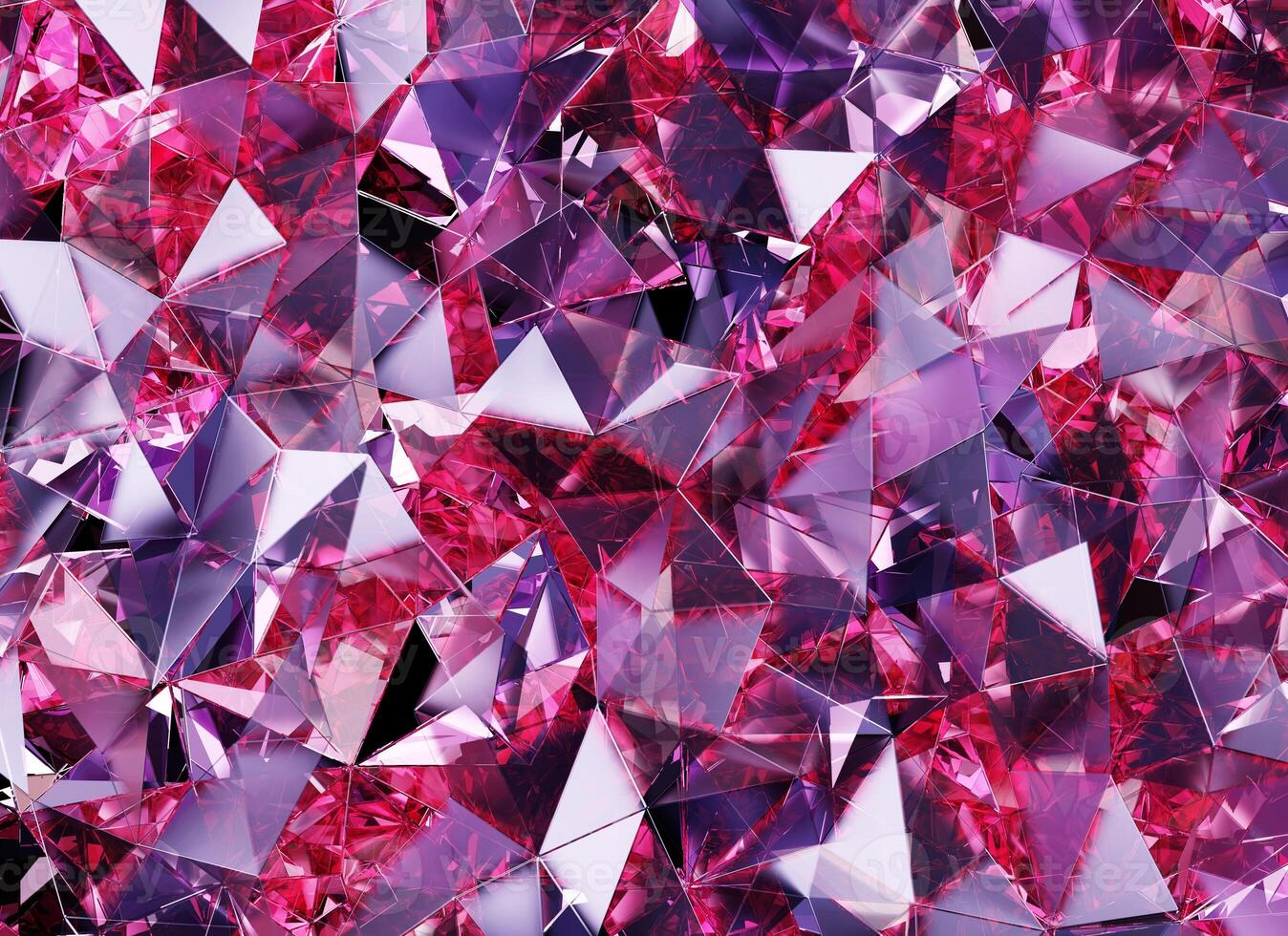 Luxury Abstract Realistic Pink Crystal Texture Reflection Close Up Background 3D rendering photo