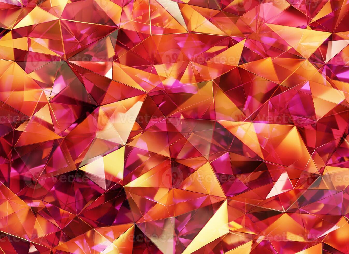 Luxury Abstract Realistic Red and Pink Crystal Texture Reflection Close Up Background 3D rendering photo