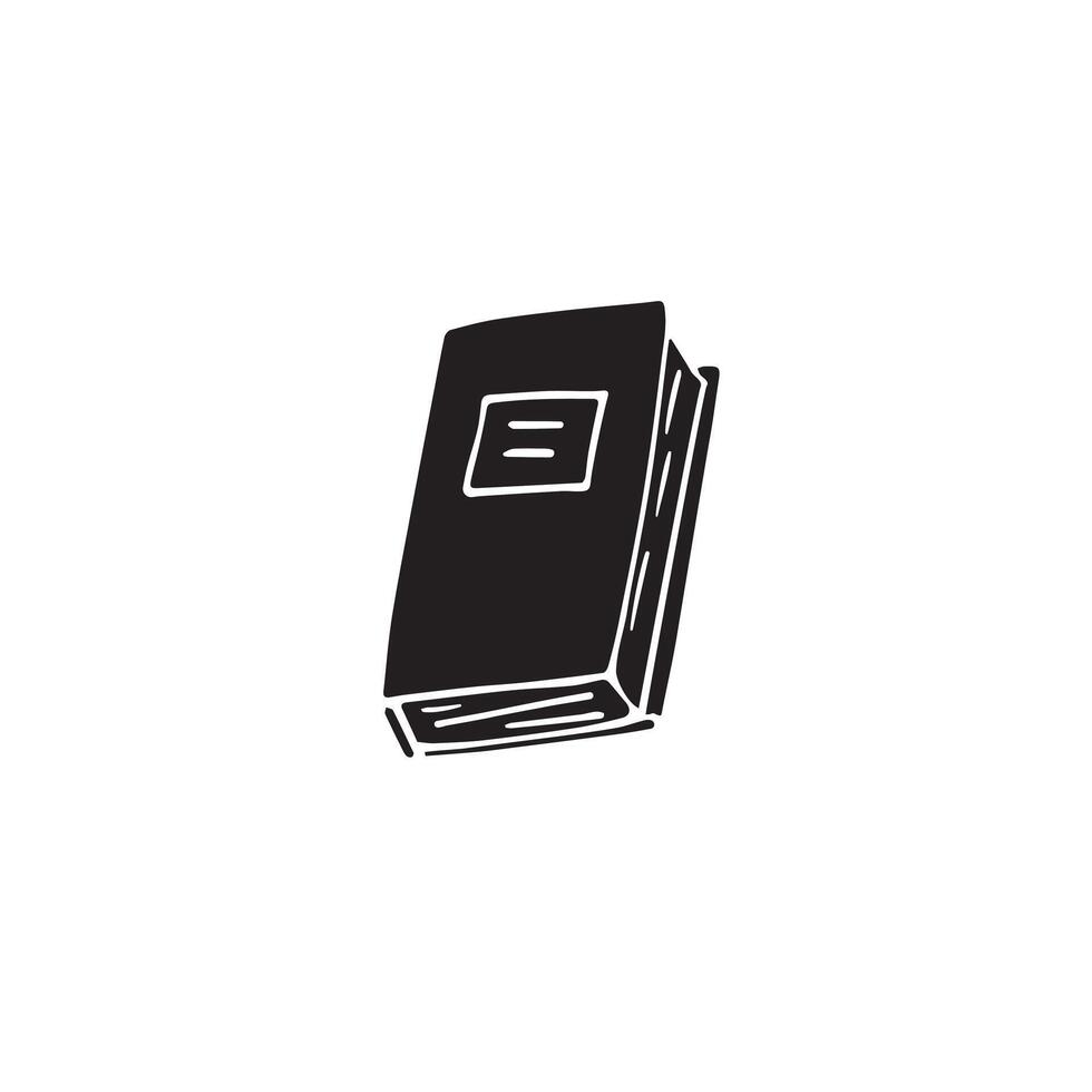 Hand drawn doodle sketch book isolated on white background vector