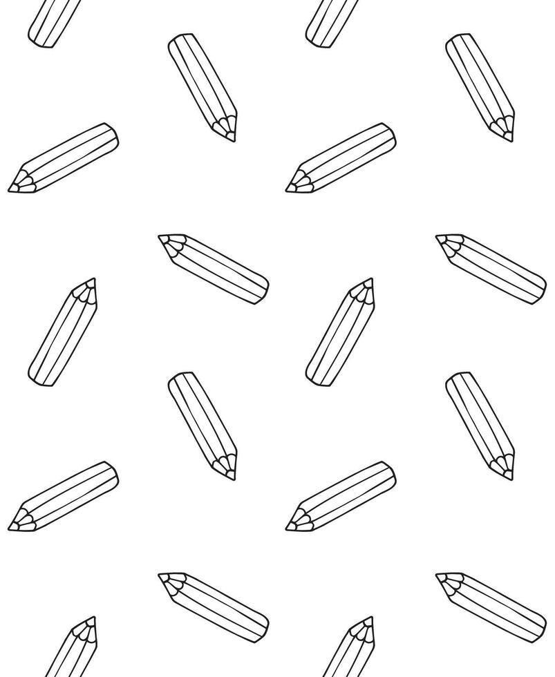 Seamless pattern of hand drawn doodle pencil vector