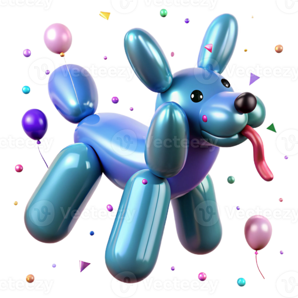 stunning rustic Party Balloon Animal Cutout Dog Shaped for Kids Parties high quality png