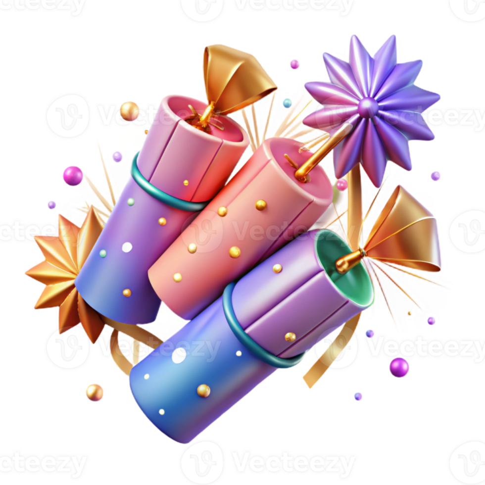 elegant vintage Party Crackers Isolated for Celebration Festivities png