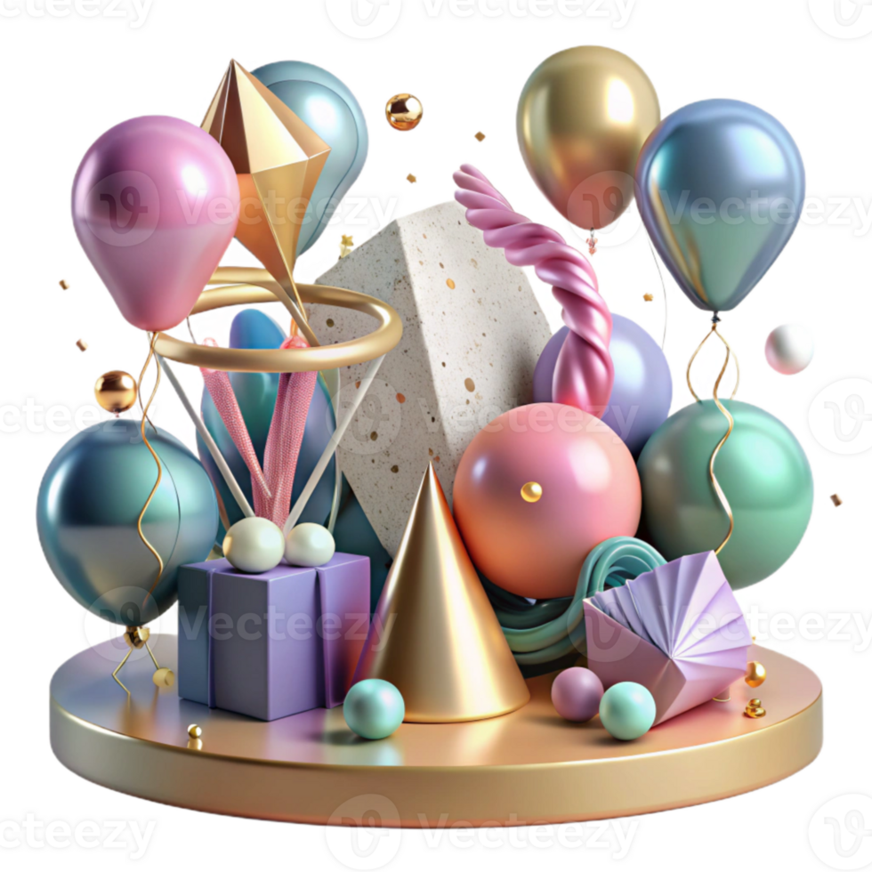 impressive creative Party Decorations Streamers Balloons Cutout exclusive png