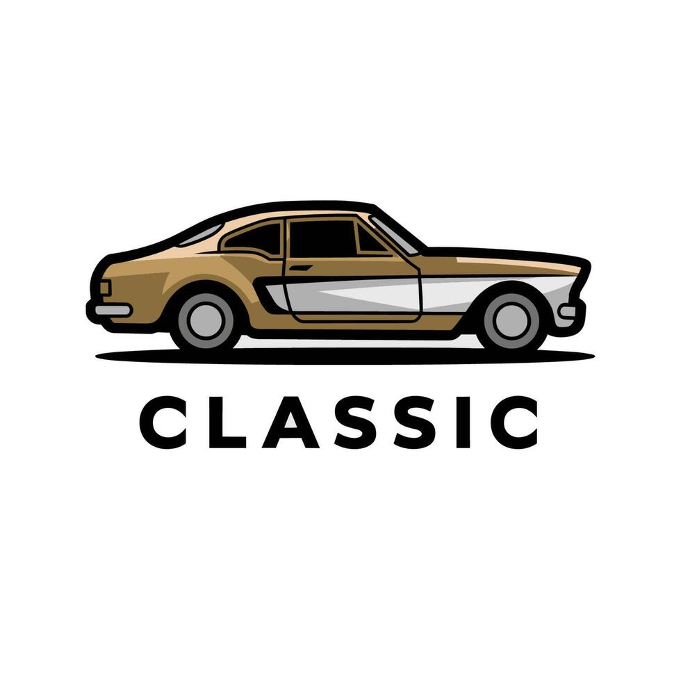 Classic car icon illustration vector