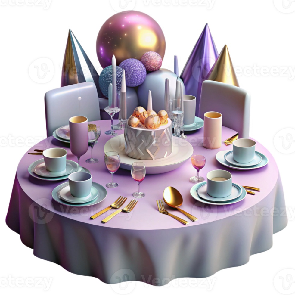 dramatic rustic Party Table Setting Plates Cutlery Cutout png