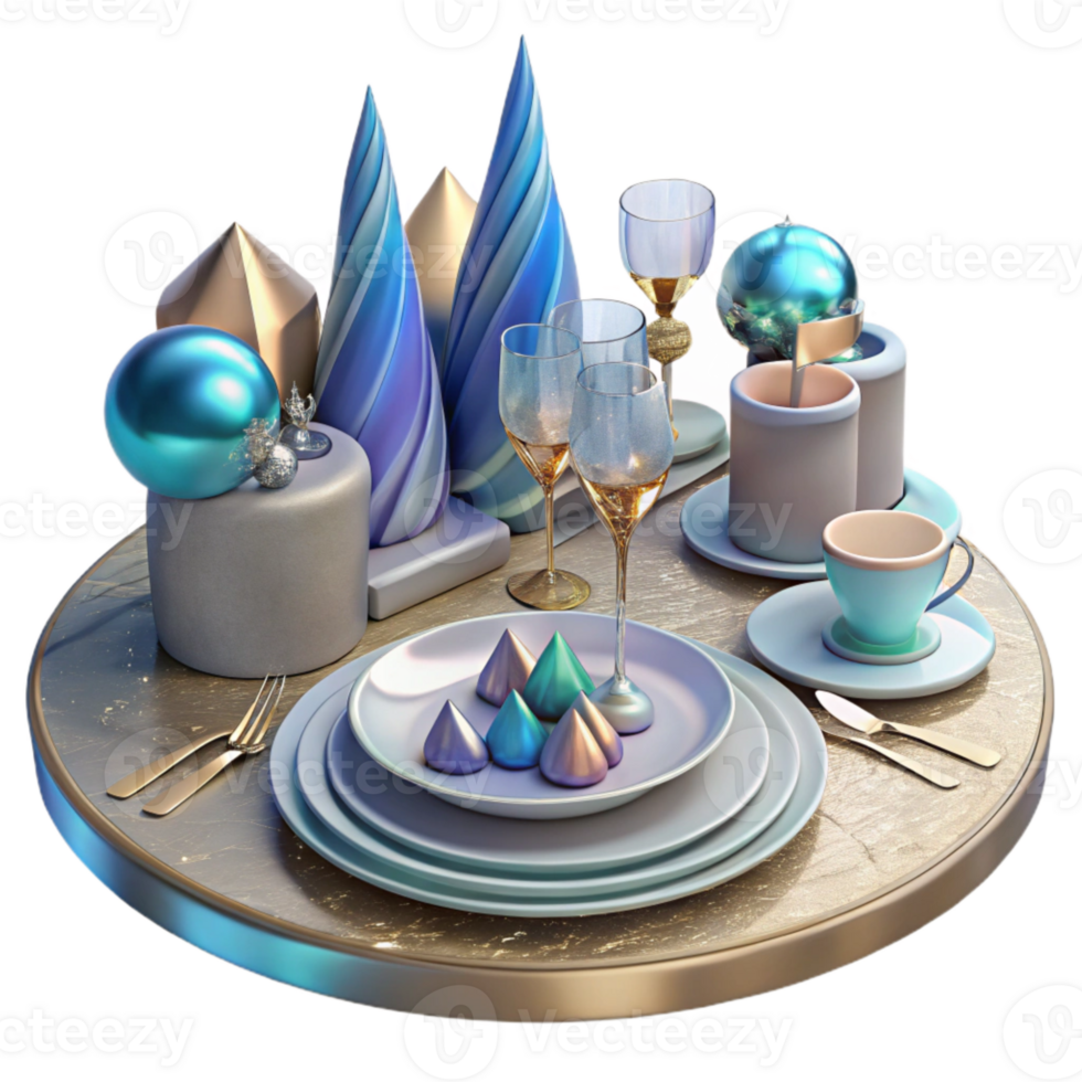 wonderful rustic Party Table Setting Plates Cutlery Cutout genuine png