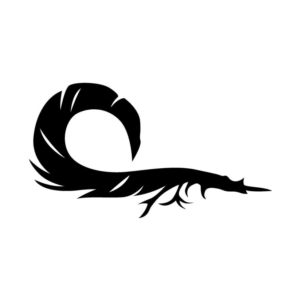 duck tail feather hunting illustration logo image t shirt vector
