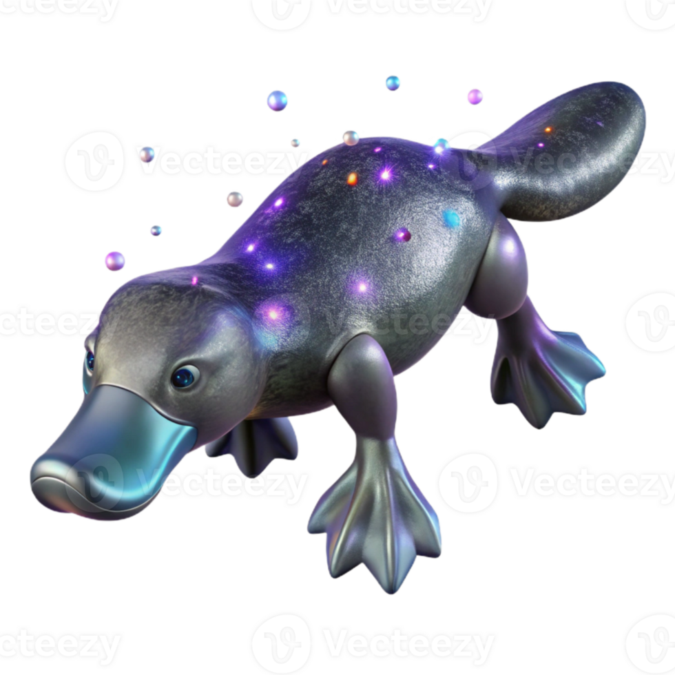 serene modern Platypus Silhouette Unique Mammal Transparent original png