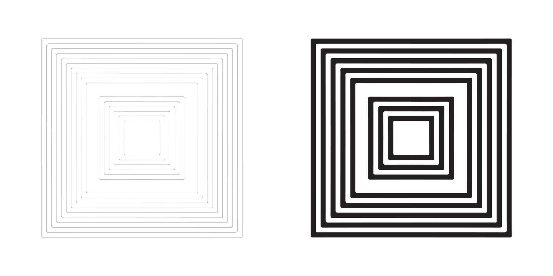 Abstract squares design icons set. vector
