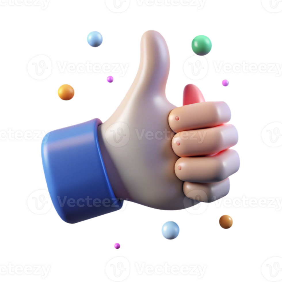 elegant creative Pop Art Style Hand Giving Thumbs Up Isolated premium png