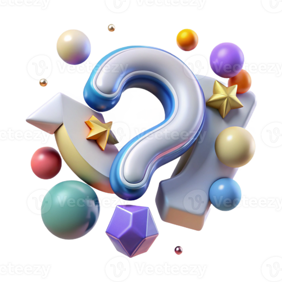 extraordinary vintage Pop Art Style Question Mark Cutout authentic png