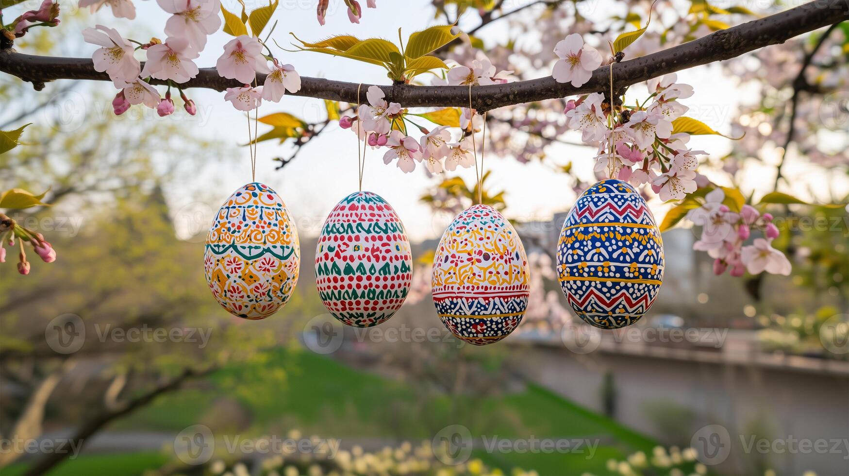 Festive Easter Tree Display photo