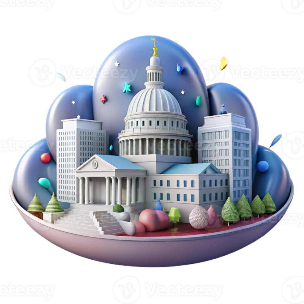 serene contemporary Providence Skyline Rhode Island State House Cutout for New England Tourism png