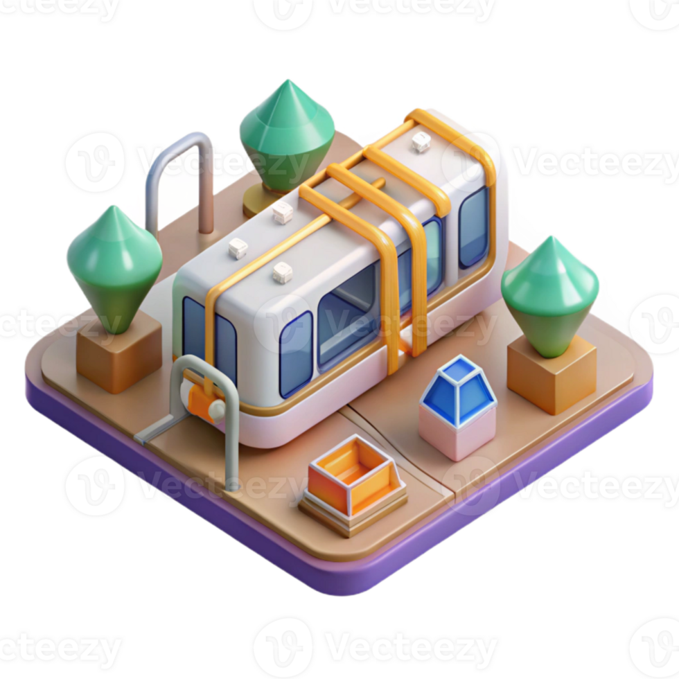 dramatic modern Public Transit Subway Map Isolated for Commuter Information detailed png