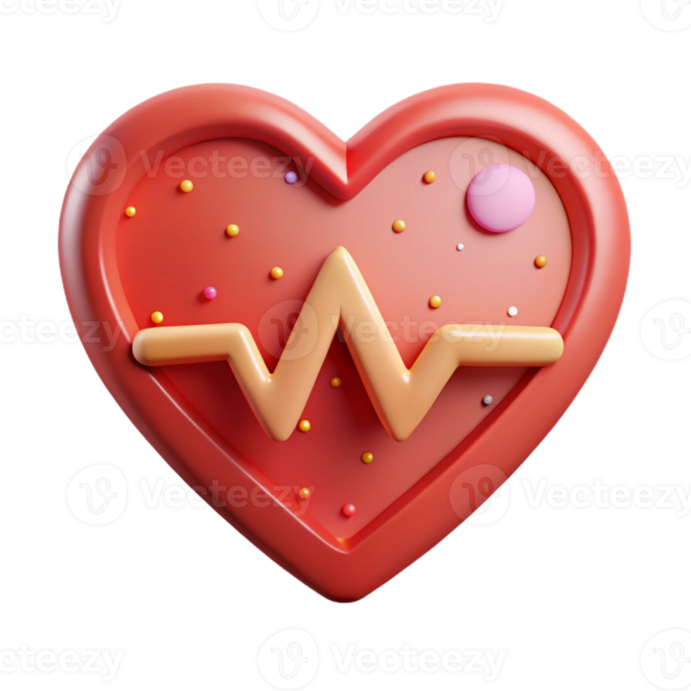magnificent modern Pulse Heart Rate Medical Icon Cutout for Fitness Apps high quality png