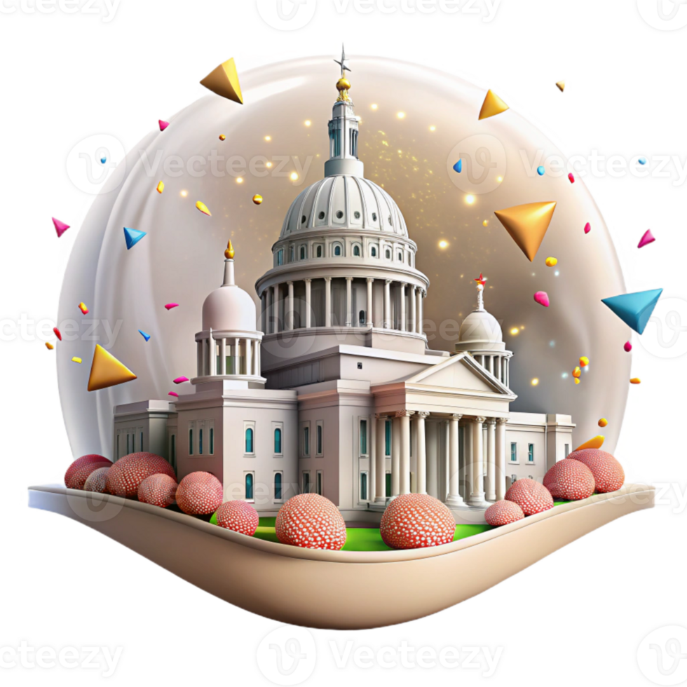 magnificent creative Providence Skyline Rhode Island State House Cutout for New England Tourism professional png