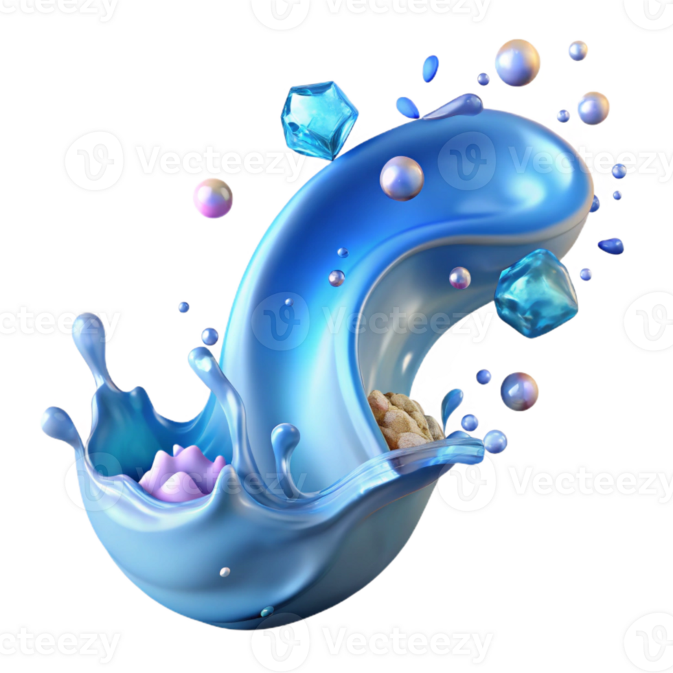 extraordinary minimalist Pure Water Splash Stream Cutout for Advertising detailed png
