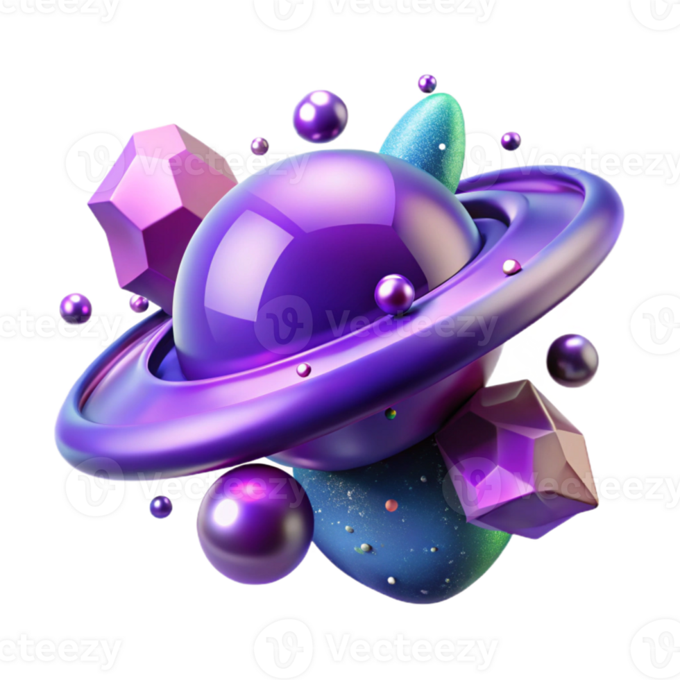 extraordinary vintage Purple Alien Nebula Transparent for Web Design detailed png