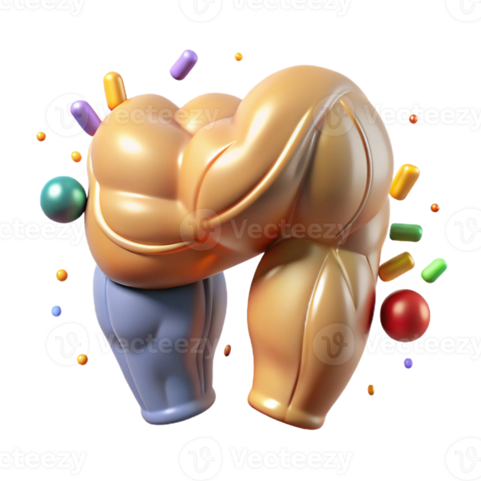 impressive rustic Quadriceps Muscle Anatomy Icon Isolated for Healthcare Design original png