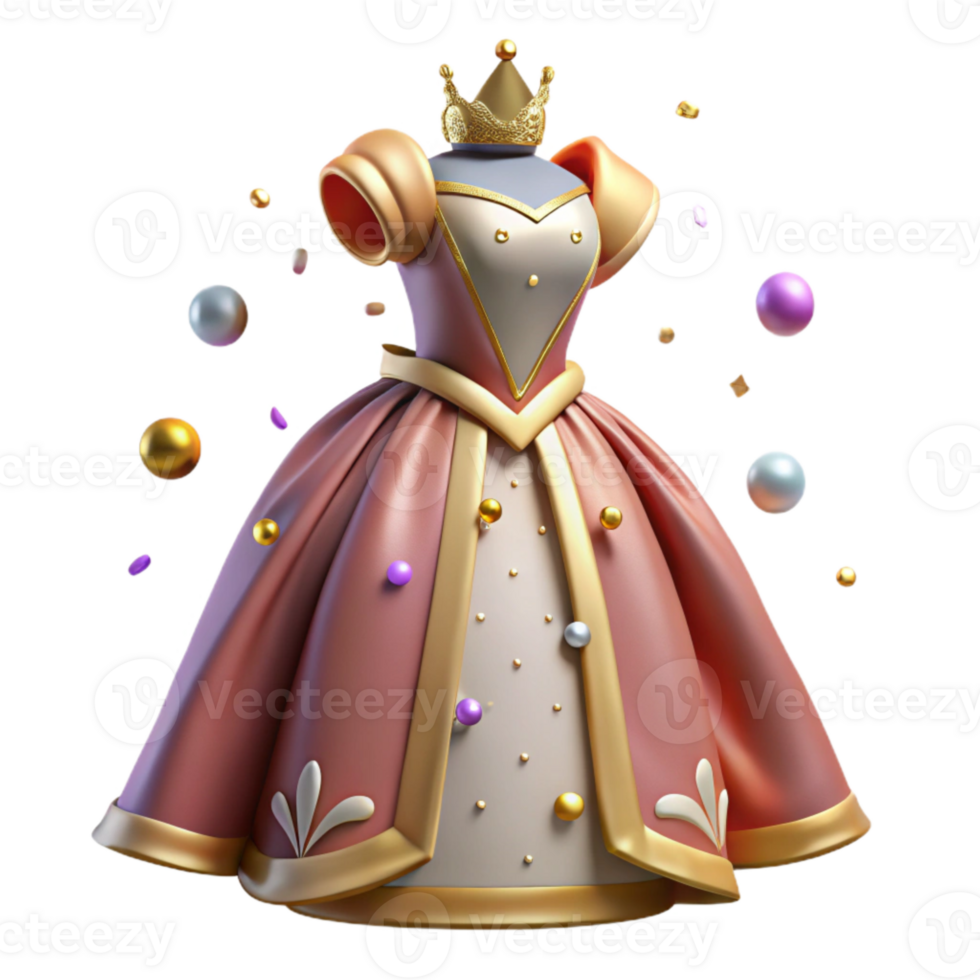 wonderful modern Queen Dress Cutout for Historical Costumes png
