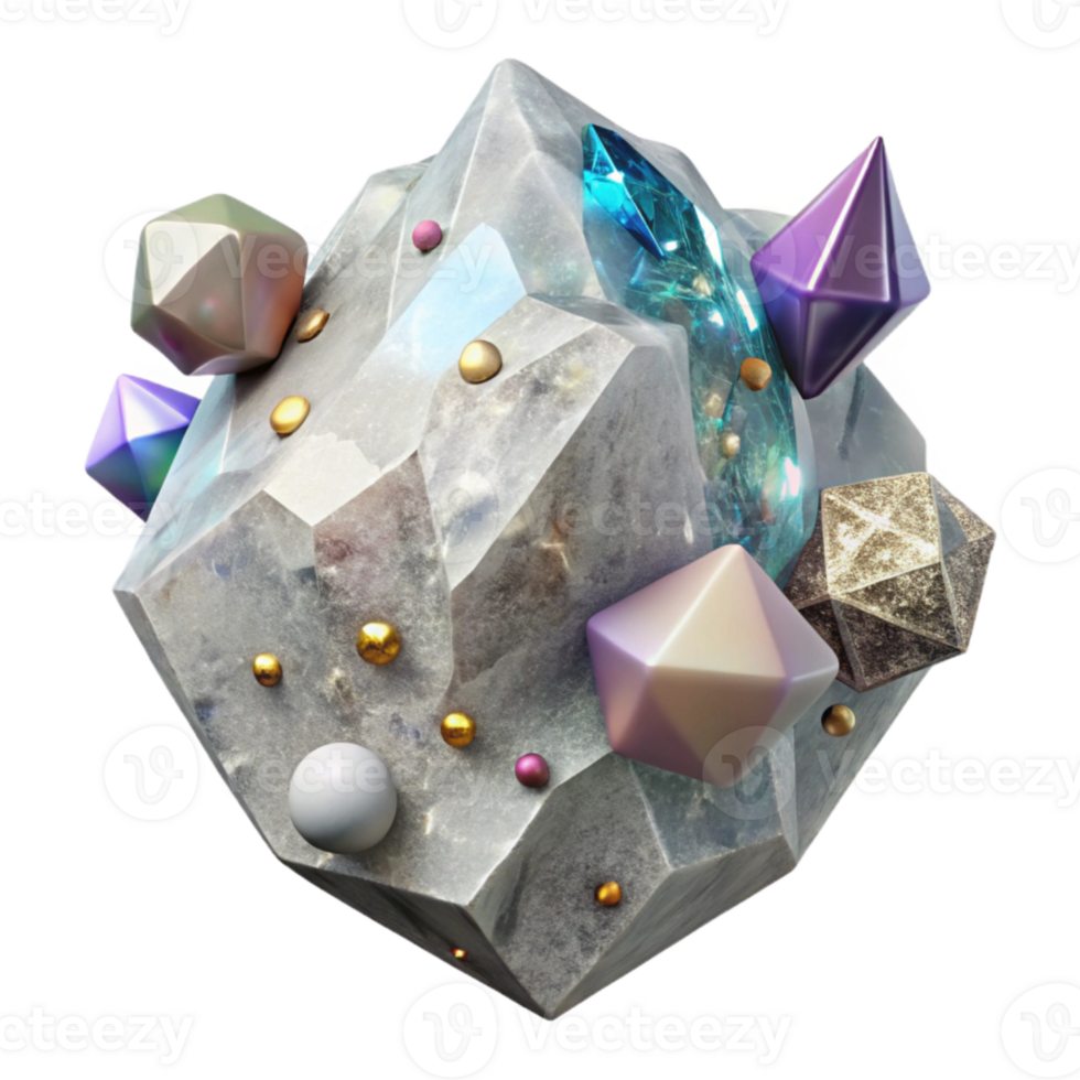 wonderful creative Quartz Stone Texture Crystalline Transparent for Product Mockups png