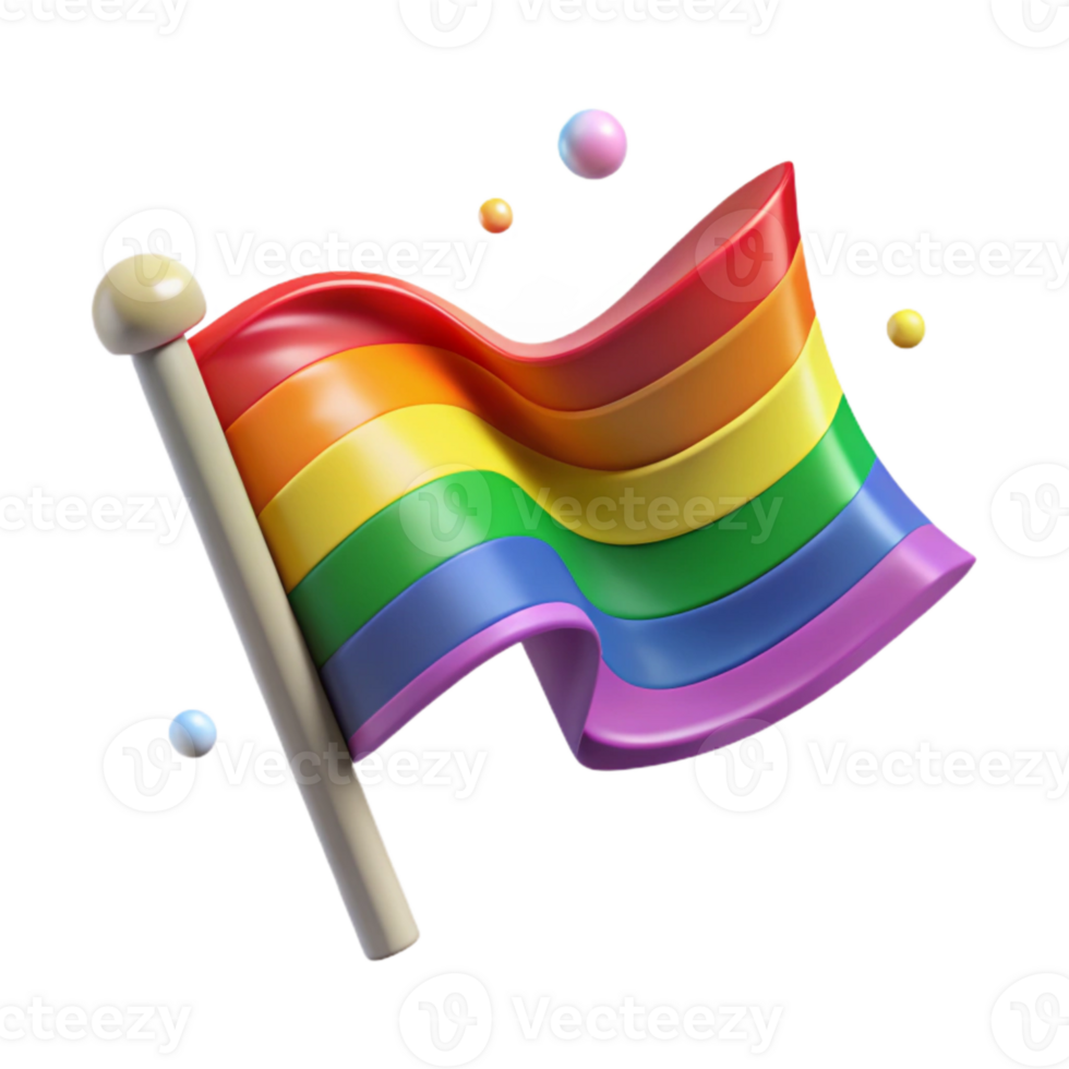 serene abstract Rainbow Pride Flag Lgbtq Symbol Cutout for Equality high resolution png