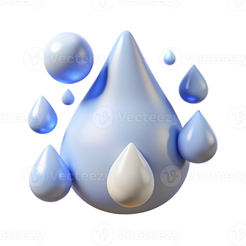 stunning classic Rain Drops Isolated for Weather Graphics premium png