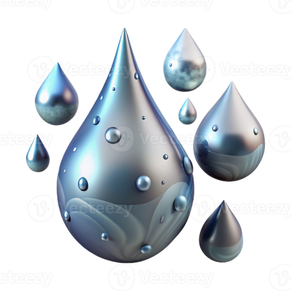 elegant abstract Raindrop Texture Water Splash Isolated for Weather Reports professional png