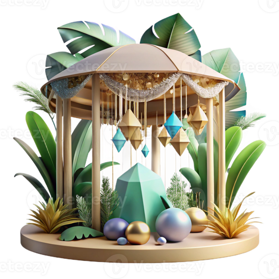 vibrant abstract Rainforest Canopy Ecosystem Illustration Transparent professional png