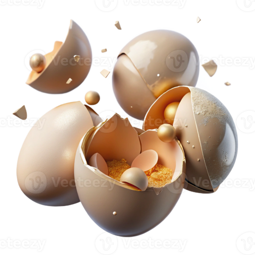 stunning rustic Raw Eggshells Cracked Transparent for Baking Design high quality png