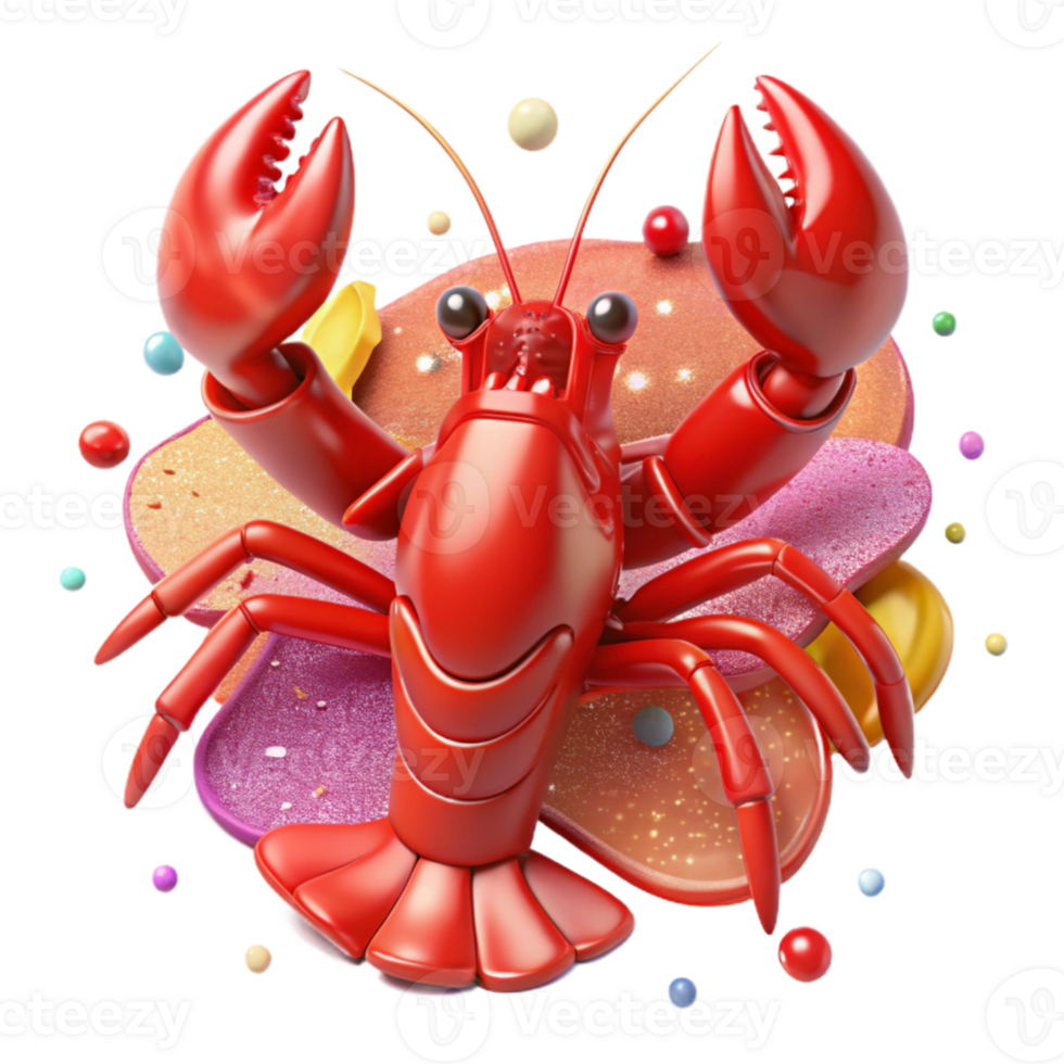 wonderful creative Raw Lobster Whole Red Cutout for Seafood Restaurant exclusive png