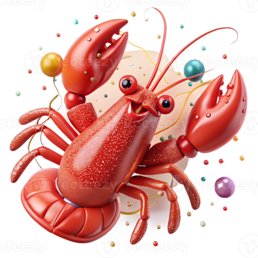 serene rustic Raw Lobster Whole Red Cutout for Seafood Restaurant genuine png