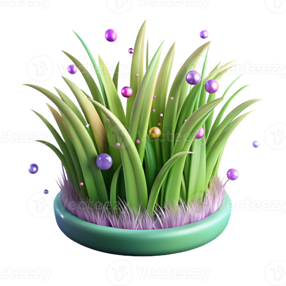 beautiful vintage Realistic Grass Isolated for Game Design authentic png