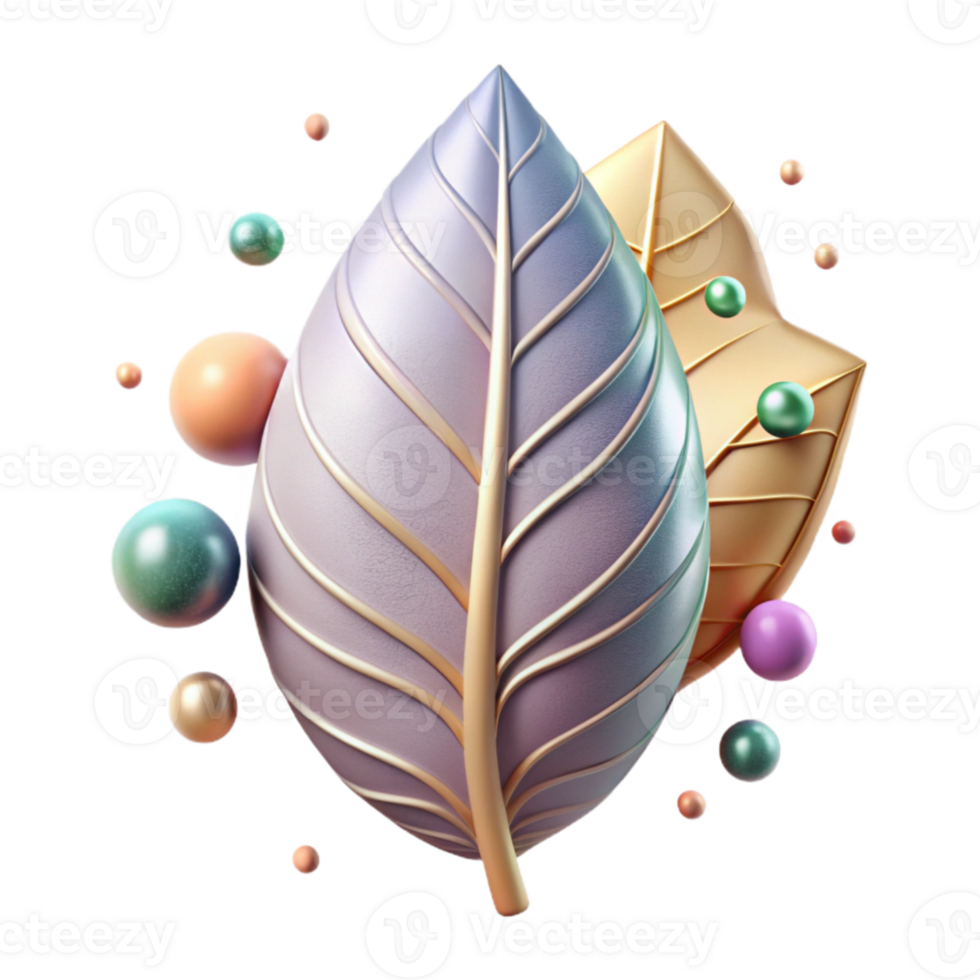 extraordinary abstract Realistic Leaf Isolated for Educational Resources detailed png