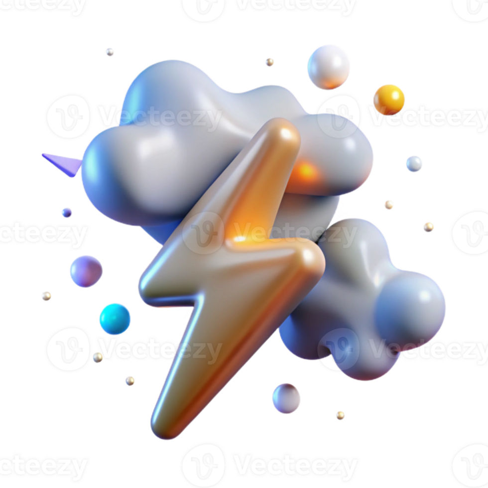 impressive abstract Realistic Lightning Transparent for Visual Effects professional png