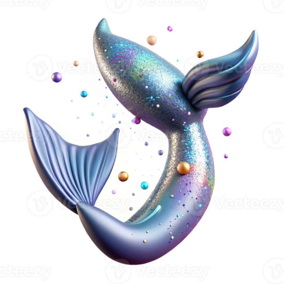 impressive abstract Realistic Mermaid Tail Lifelike Texture Isolated premium png