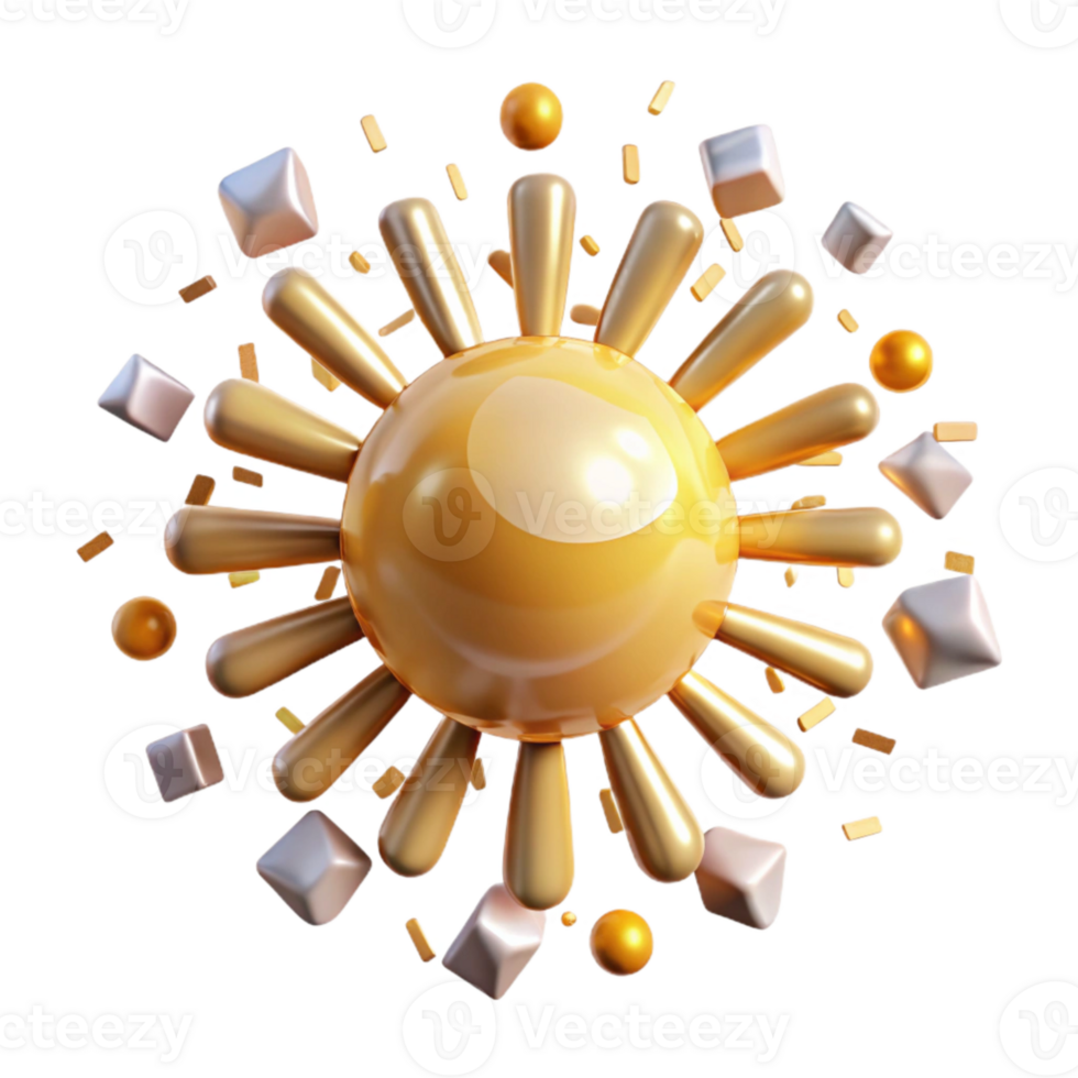 wonderful creative Realistic Sun Rays Isolated for Solar Projects original png