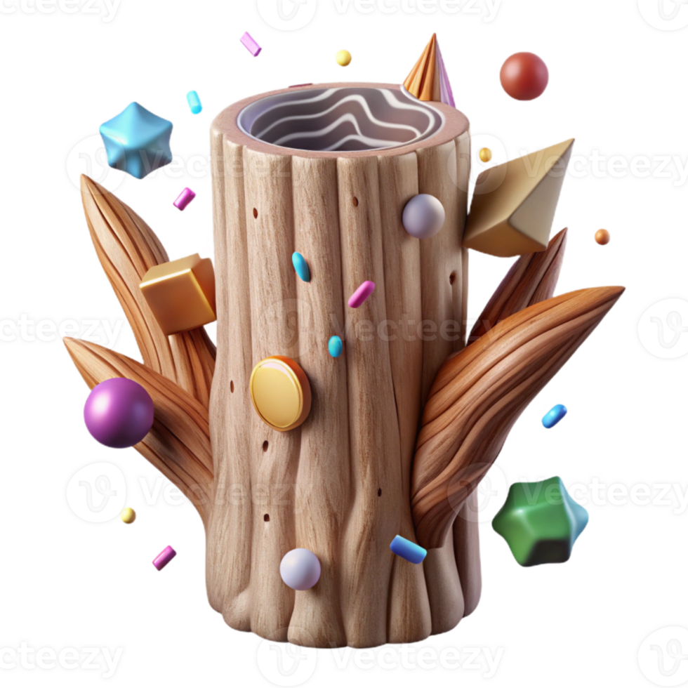 dramatic abstract Realistic Tree Bark Illustration Transparent Background png