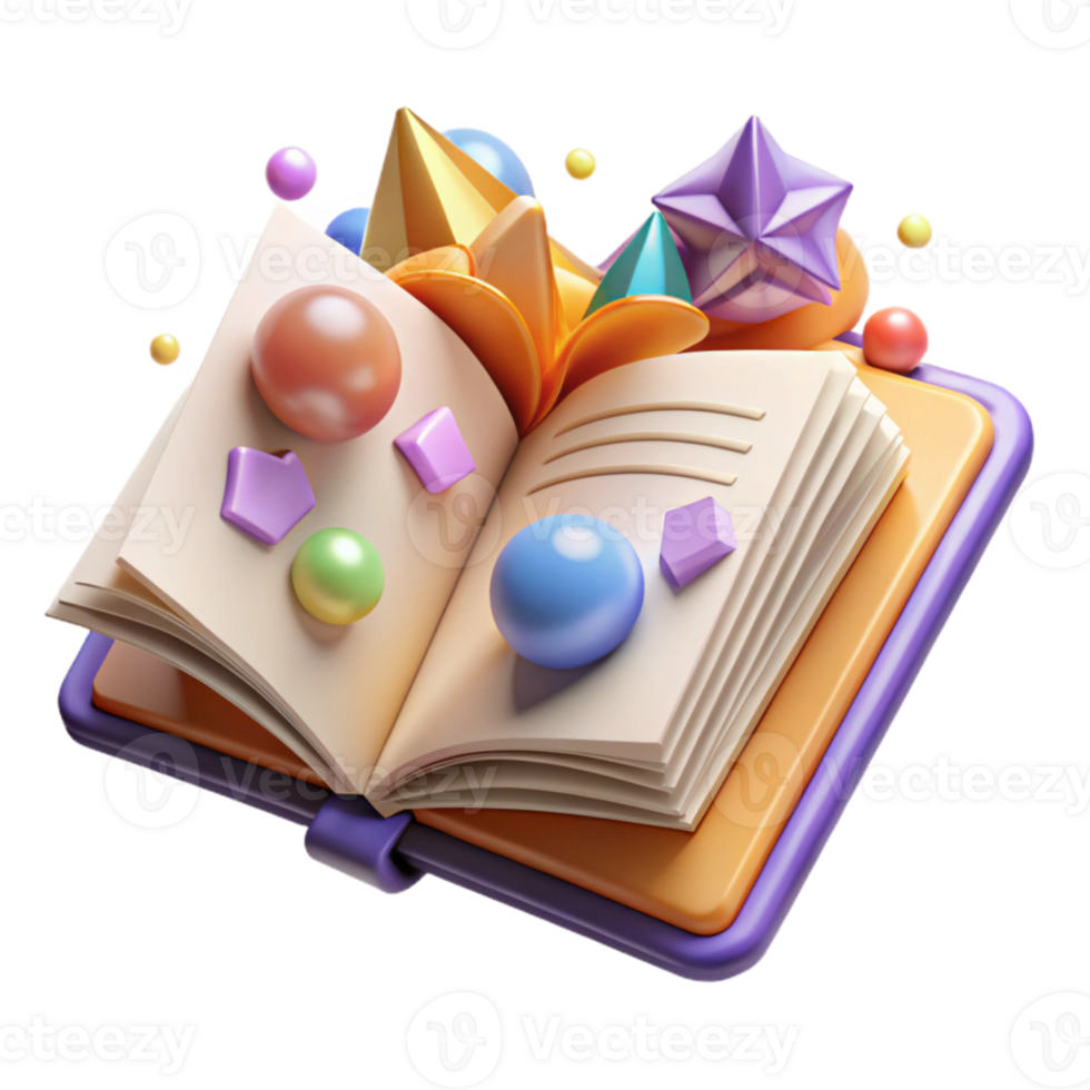 wonderful modern Recipe Book Open Pages Transparent for Food Blog Illustrations png