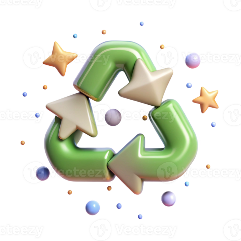 extraordinary vintage Recycling Symbol Outline Icon Graphic Cutout genuine png