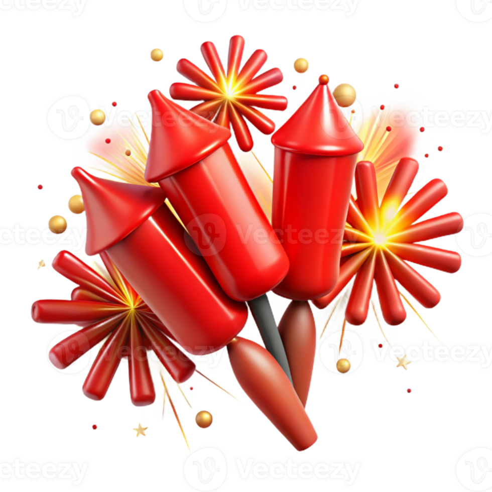 elegant creative Red Fireworks Spark Transparent for Party Invitations genuine png
