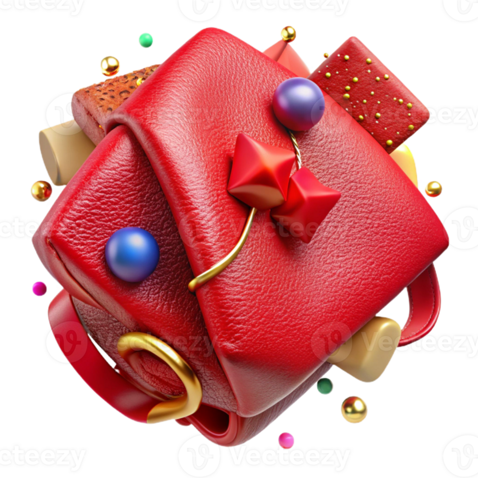 elegant classic Red Leather Texture Vibrant Color Cutout for Bold Designs exclusive png