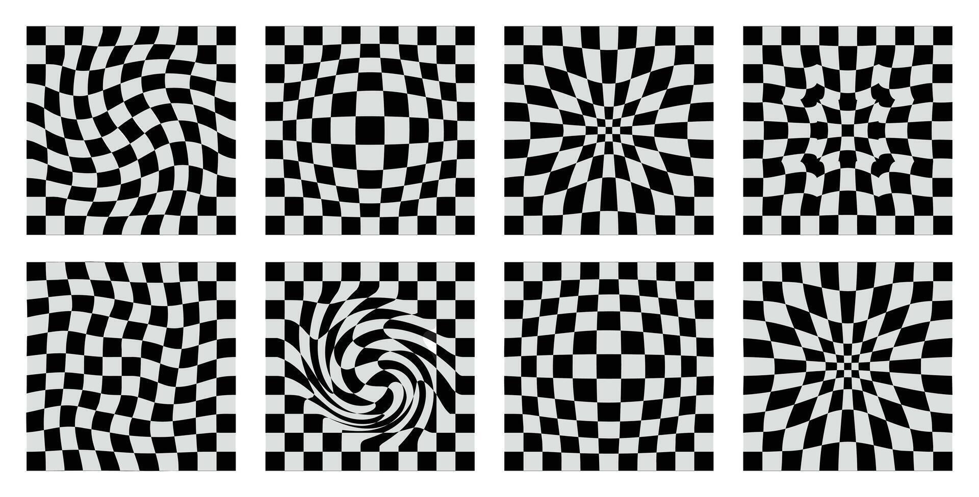 Checkered Black and White Pattern Illustration, vector