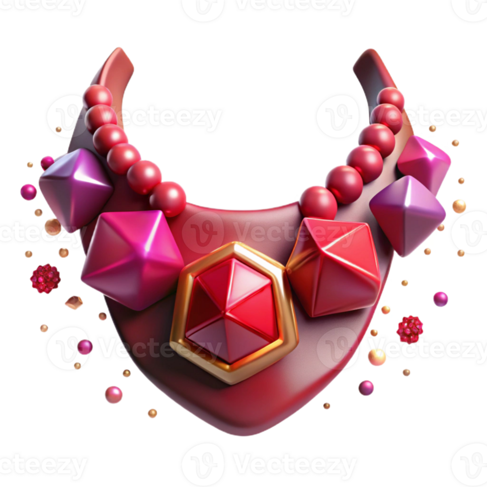 magnificent traditional Ruby Necklace Bib Style Transparent for Grand Occasions high resolution png